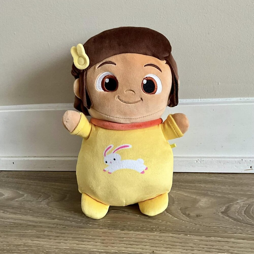 Squishmallows Doll 10" Cocomelon NINA Hughes Plush with Rabbit PJs